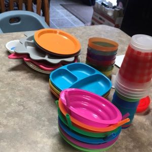 A variety of children size dishes
